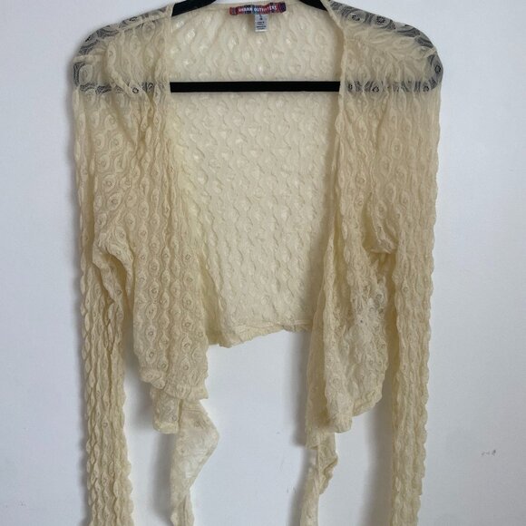 Urban Outfitters Lacy Balero/Cardigan (L) cream - Picture 1 of 4